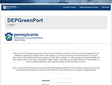 Tablet Screenshot of depgreenport.state.pa.us