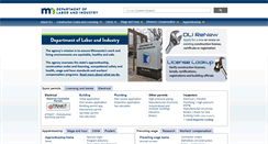 Desktop Screenshot of dli.state.mn.us