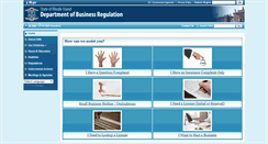 Desktop Screenshot of dbr.state.ri.us